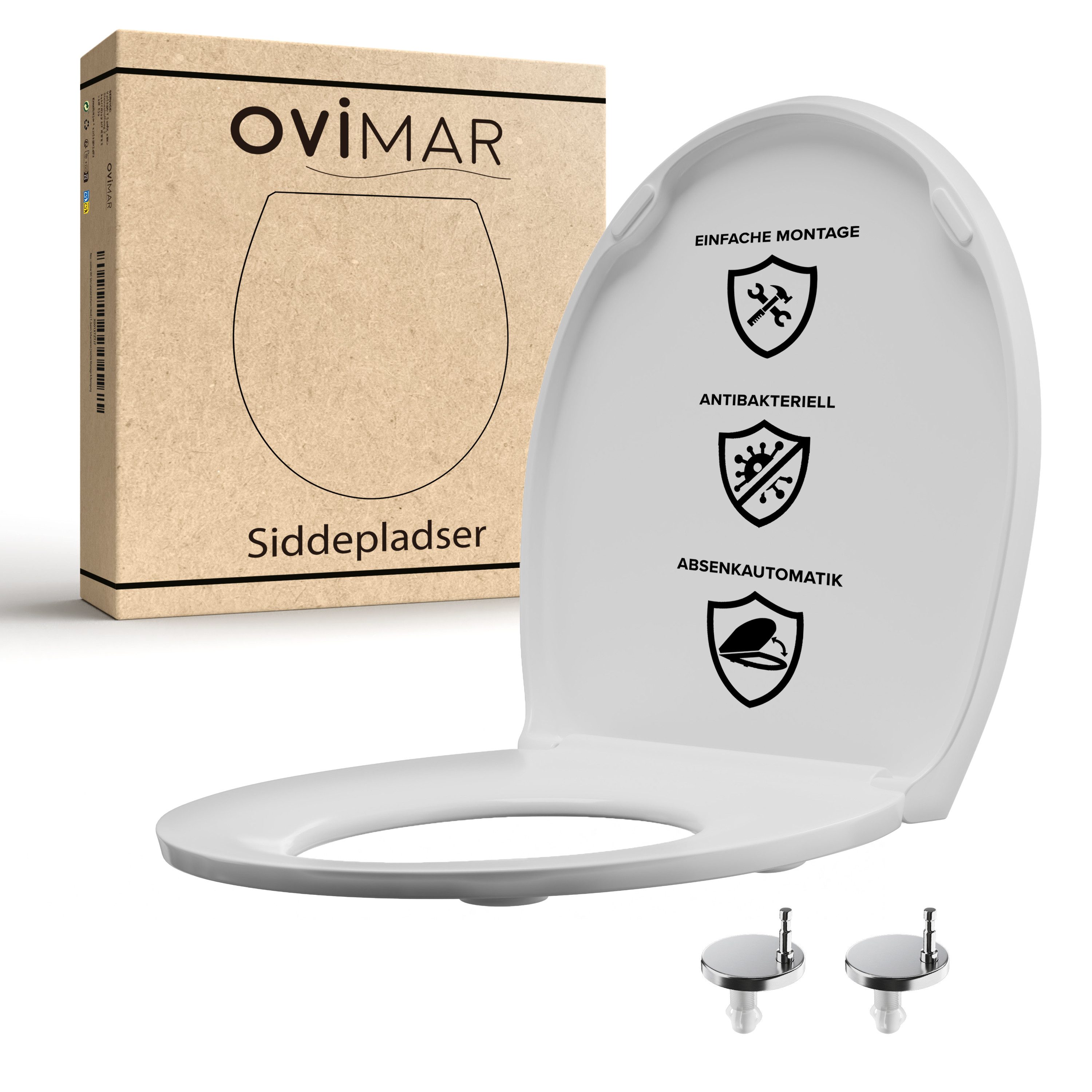 ovimar WC-Sitz (1-St), aus Duroplast in Weiß zur