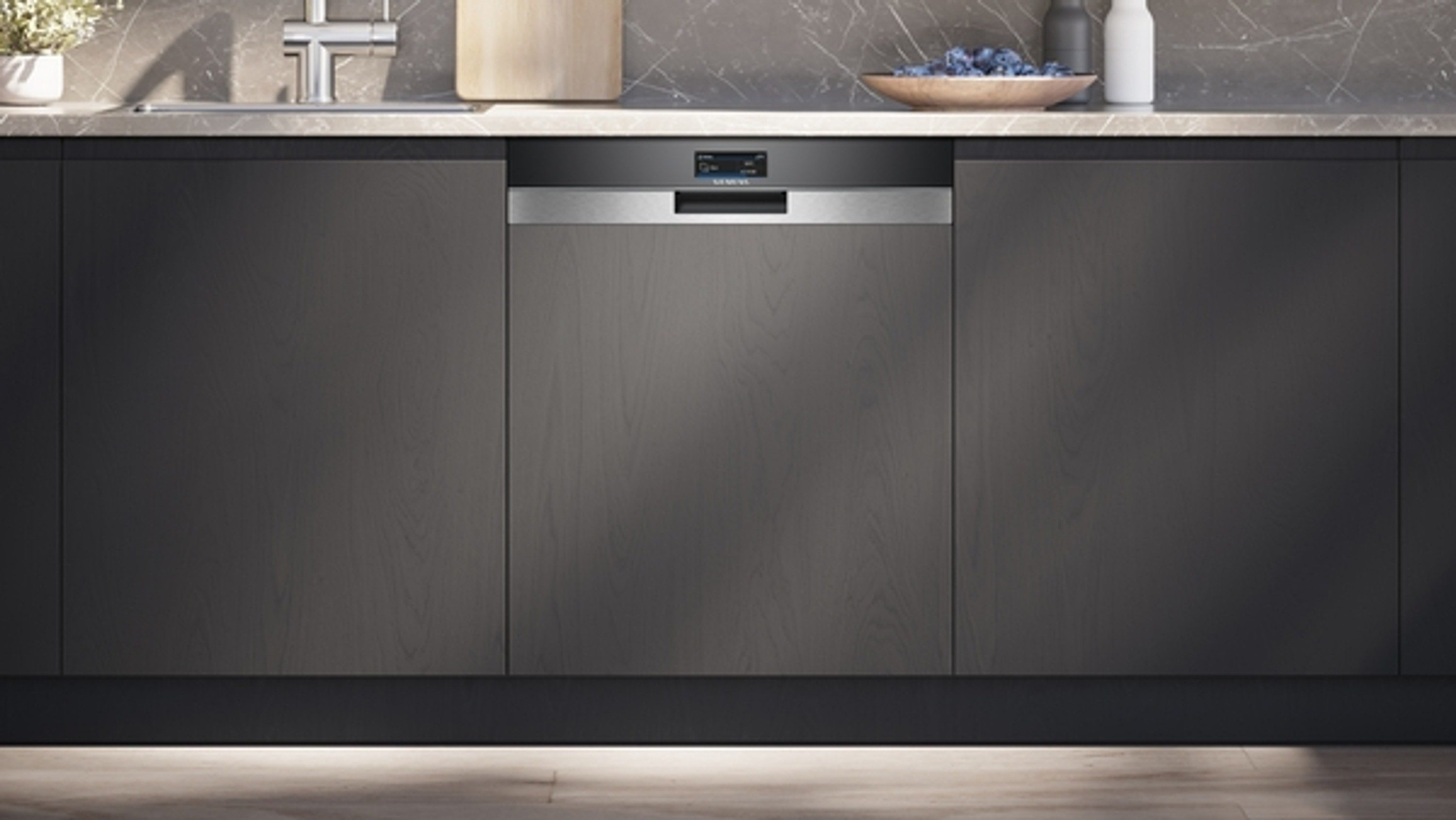 SIEMENS teilintegrierbarer Geschirrspüler iQ700 SN57TS00CE, 9.5 l, 14 Maßgedecke, mit Hocheffizienz-Energiespar-System