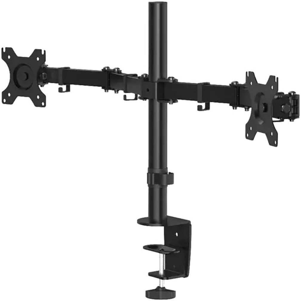 Hama Monitor-Halterung Bildschirmhalterung, 2 Monitore, 13"-32" Doppelarm, (bis 32 Zoll)