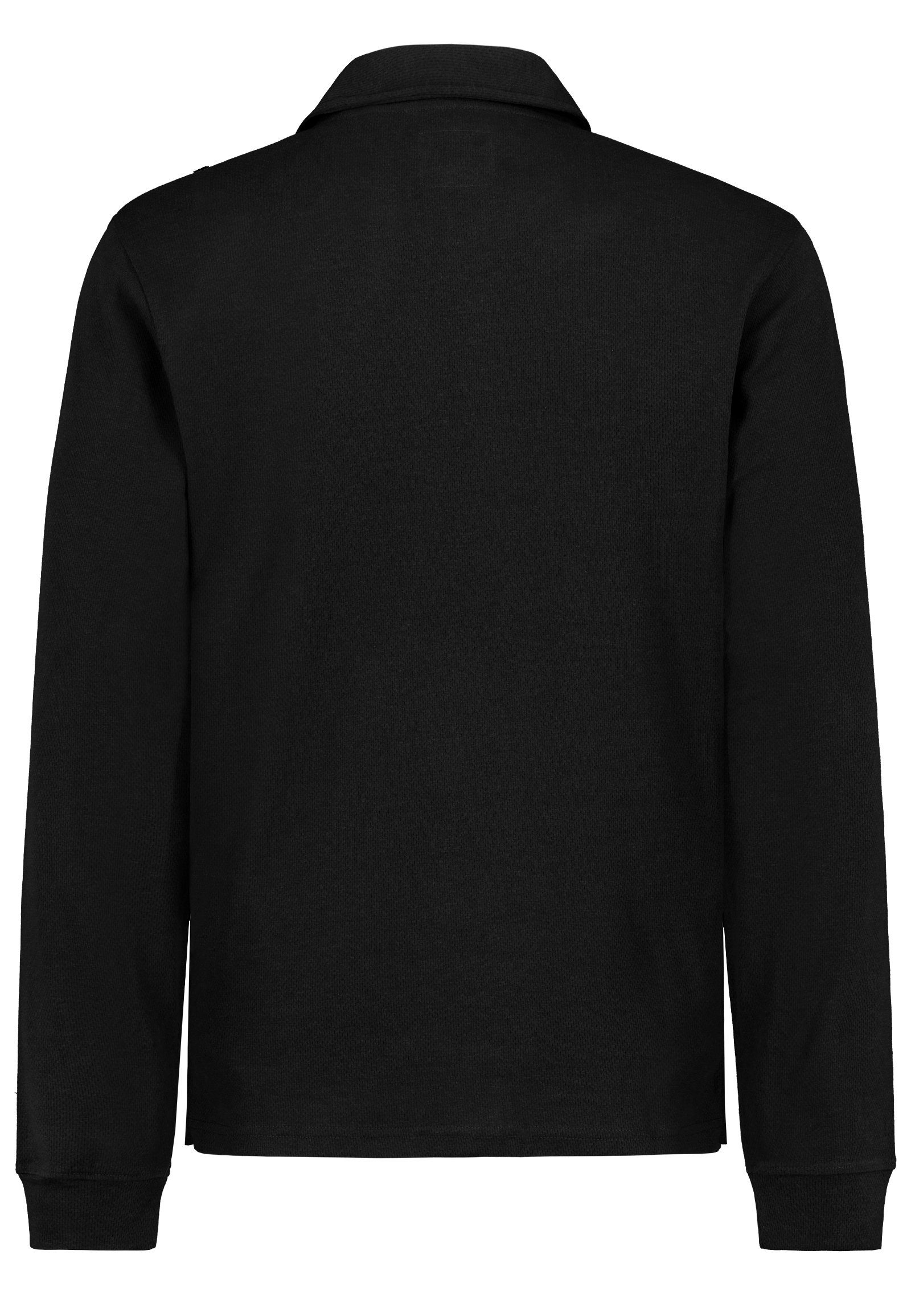 SUBLEVEL Longsleeve Langarm Poloshirt black