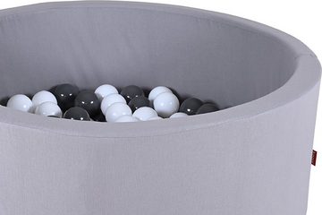 Knorrtoys® Bällebad Soft, Grey, mit 100 Bällen Grey/white; Made in Europe