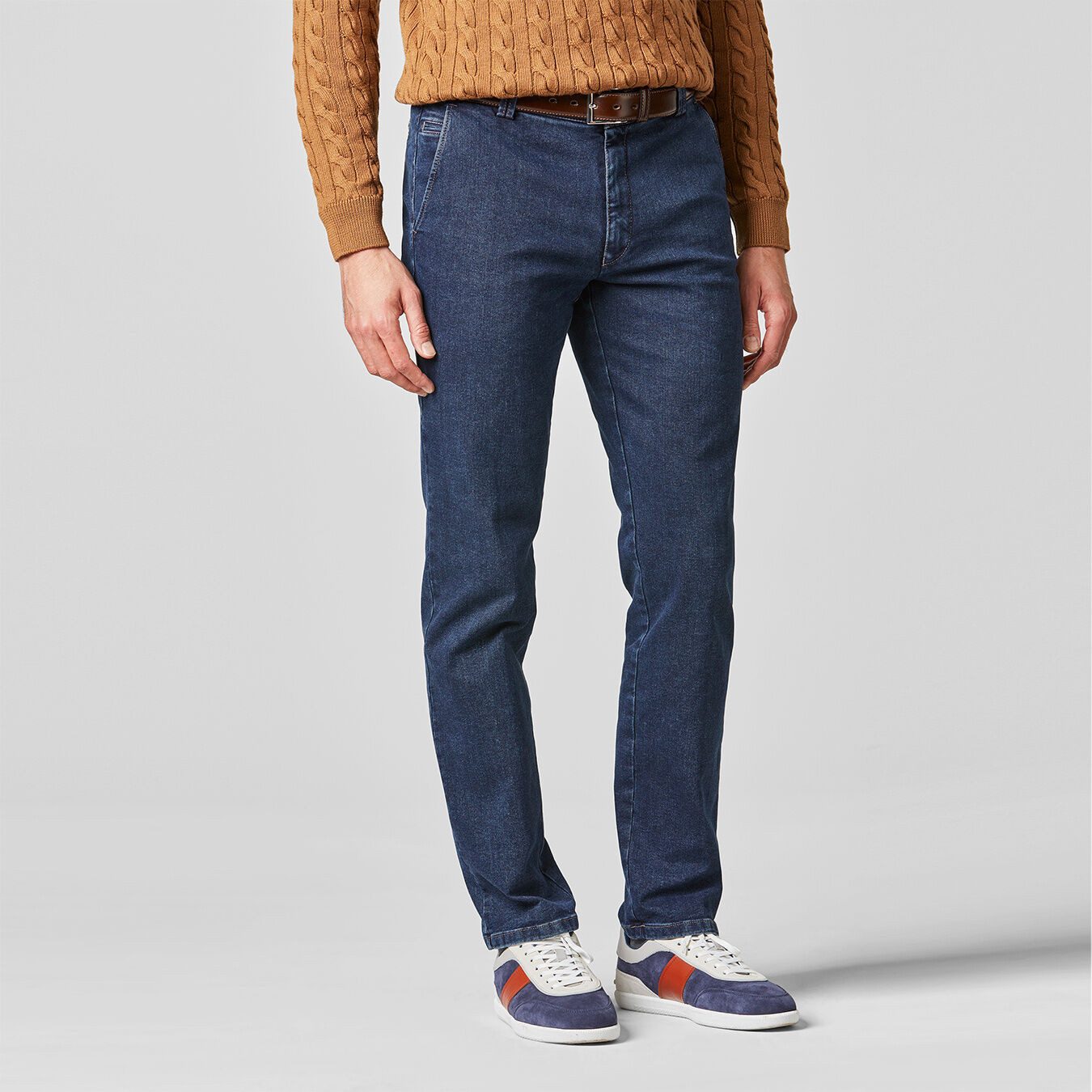 MEYER Chinos Oslo 2-4535 Super-Stretch Denimchino
