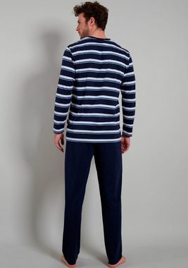 bugatti Pyjama (2 tlg) mit coolem Streifen-Print