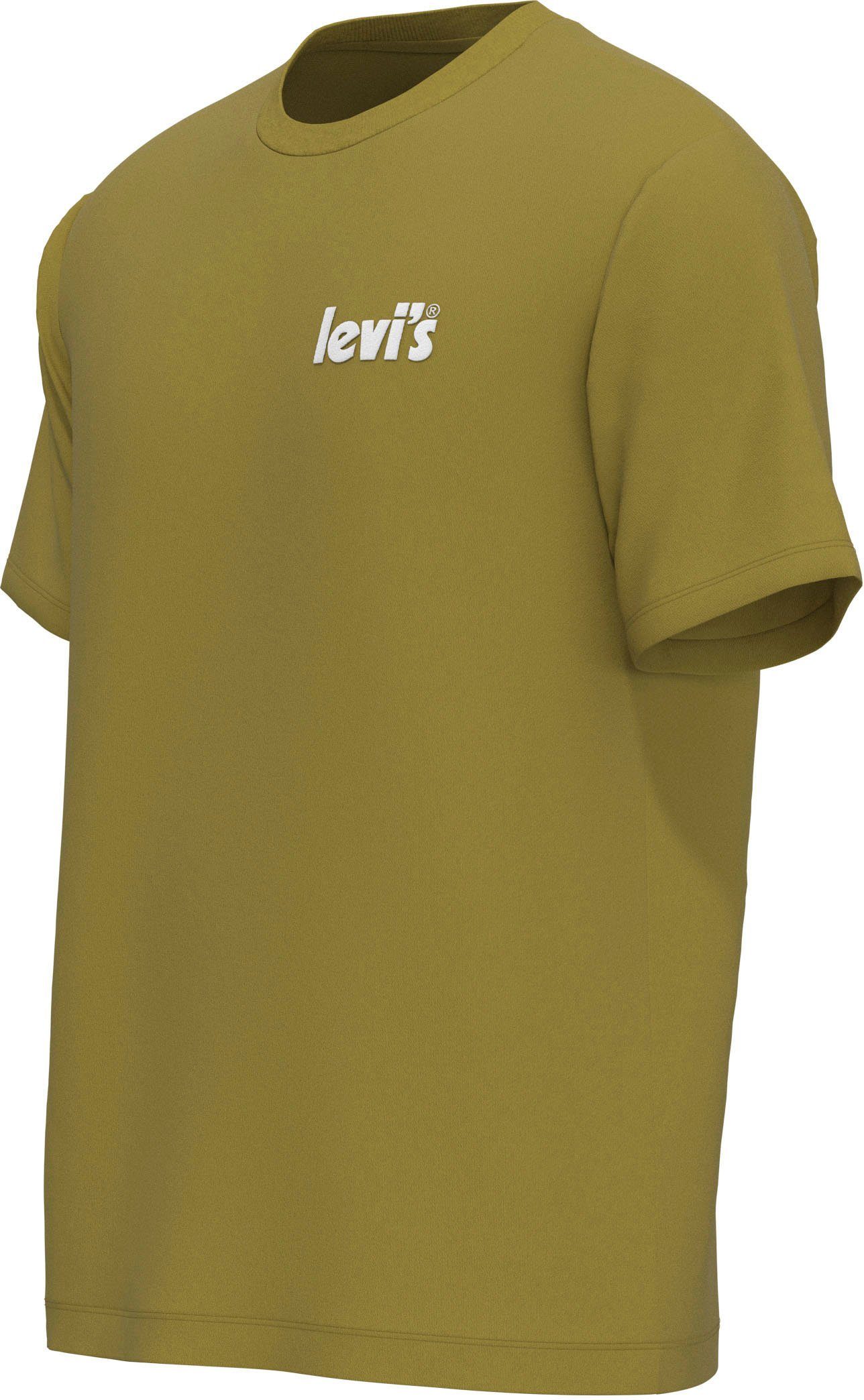 RELAXED FIT senffarben SS Plus Rundhalsshirt Logoprint Levi's® BIG TEE mit