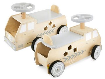 Mamabrum Spielzeug-Auto Holzfahrzeug, Auto, Spielzeugauto mit Klötzen