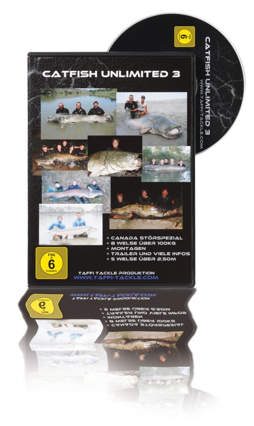 Taffi-Tackle DVD Taffi Tackle Catfish Unlimited 3 Waller DVD Wallerangeln Wels