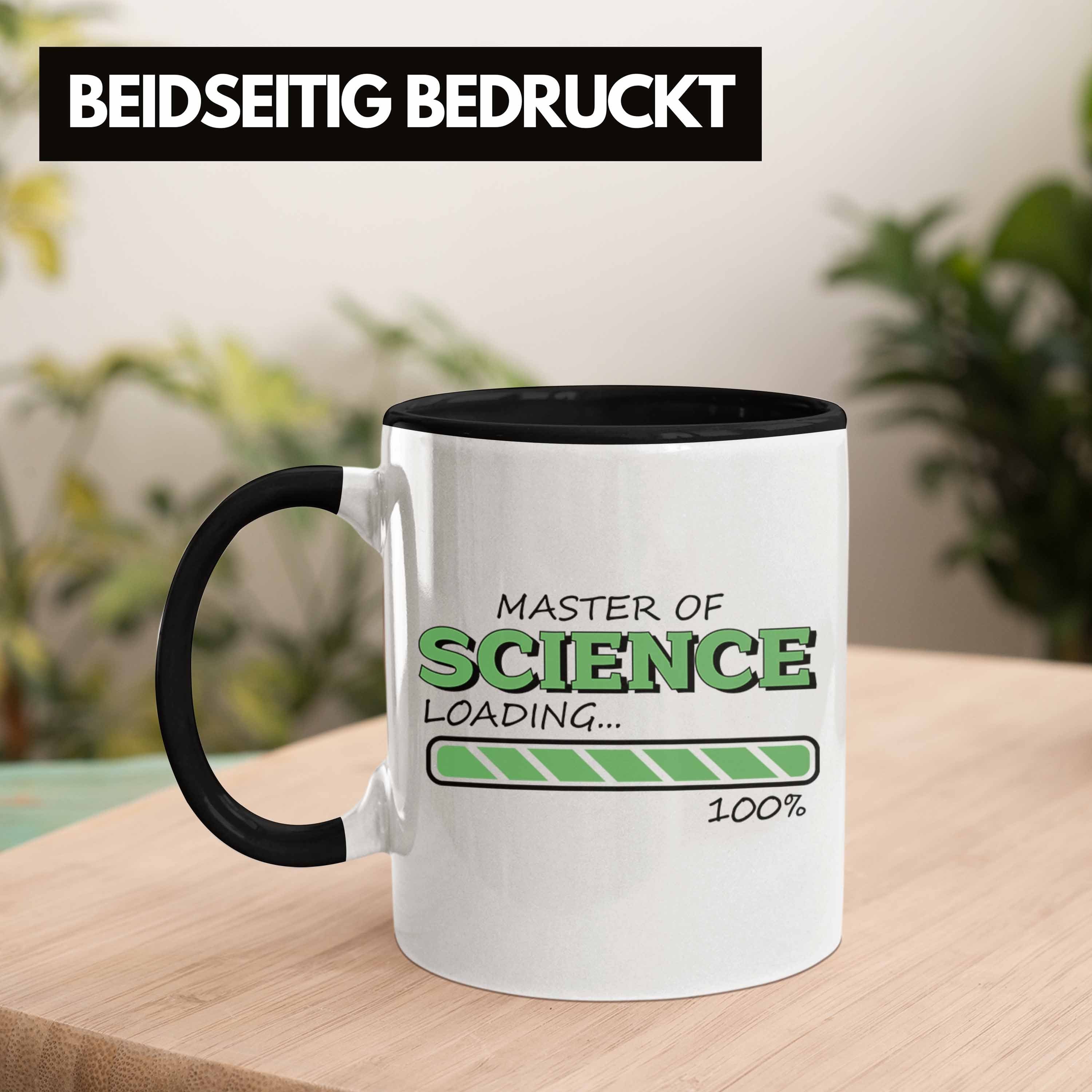 Trendation Geschenkidee Schwarz Loading" Science "Master Absolvent Tasse Lustige Tasse Of für -