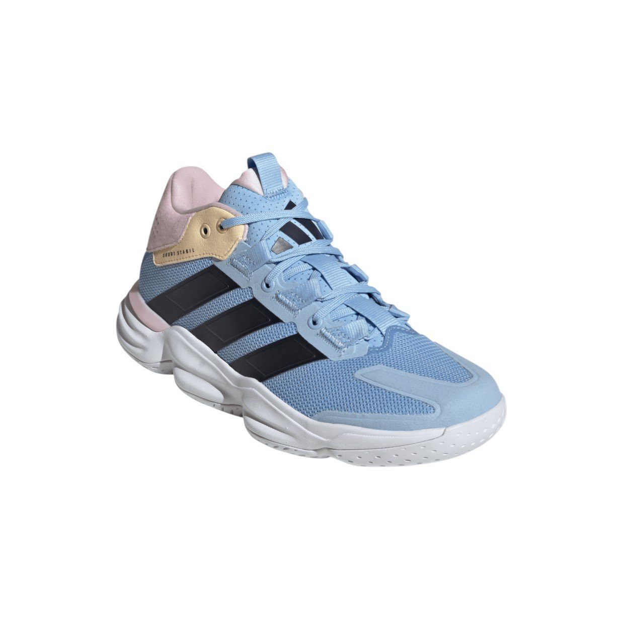 adidas Performance Hallen-Indoorschuhe Courtstabil (Basketball) blau/rosa Damen Squashschuh – Bild 5 von 5