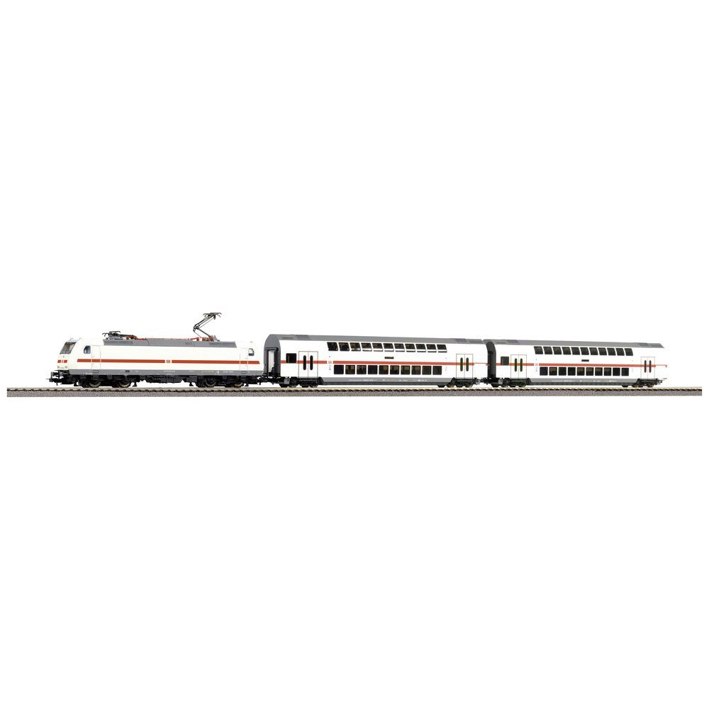 PIKO Modelleisenbahn Startpaket Piko H0 57134 H0 S-Set E-Lok BR 146+ 2 IC DoSto der DB AG