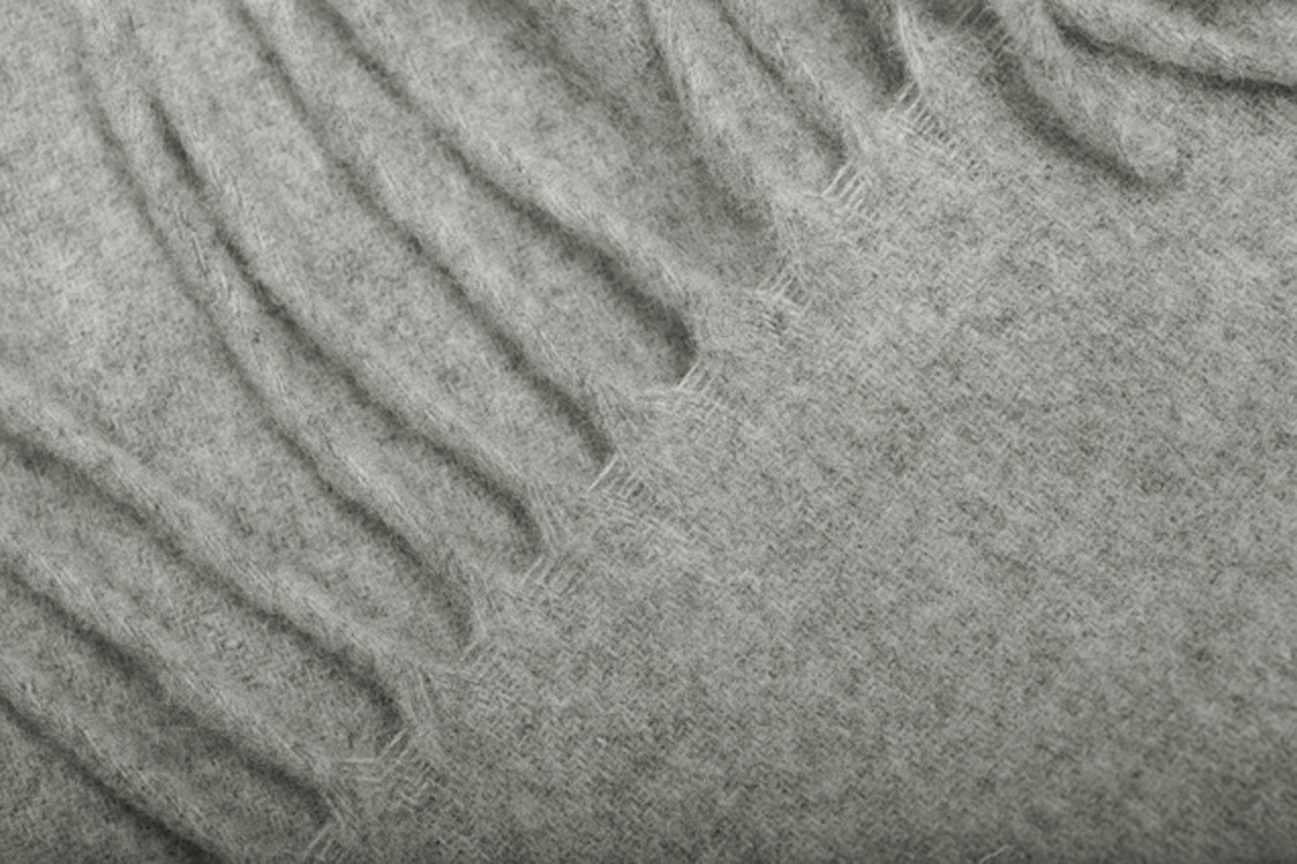 Wohndecke Soft Impression im Doubleface-Look, Biederlack, Wolle-Kaschmir-Mix