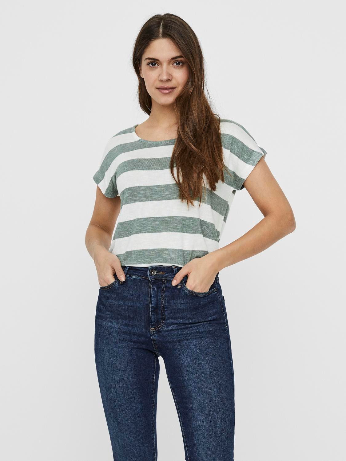 Vero Moda Kurzarmshirt VMWIDE STRIPE SL günstig online kaufen