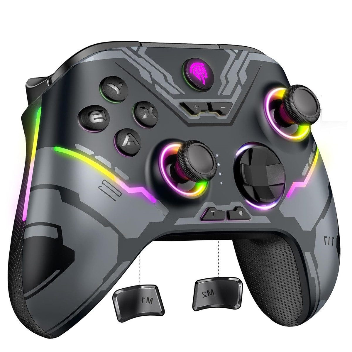 X15 Wireless Controller PC 7 RGB Licht Hall Joystick&Trigger Bluetooth Controller