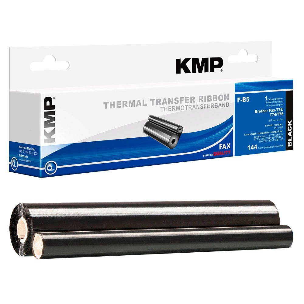 Farbe, PC-70 Thermotransferfolie 1-tlg) KMP F-B5 ERSETZT Tintenpatrone Brother 1 (1