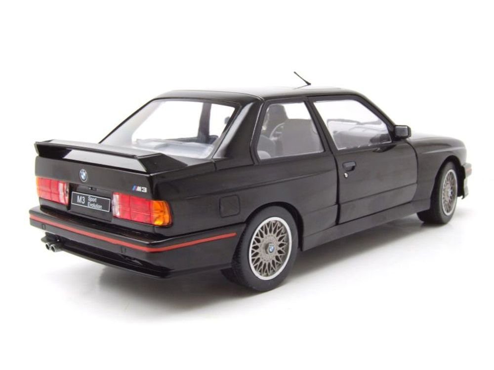 Solido Modellauto BMW M3 E30 Evo Sport 1990 schwarz, Maßstab 1:18