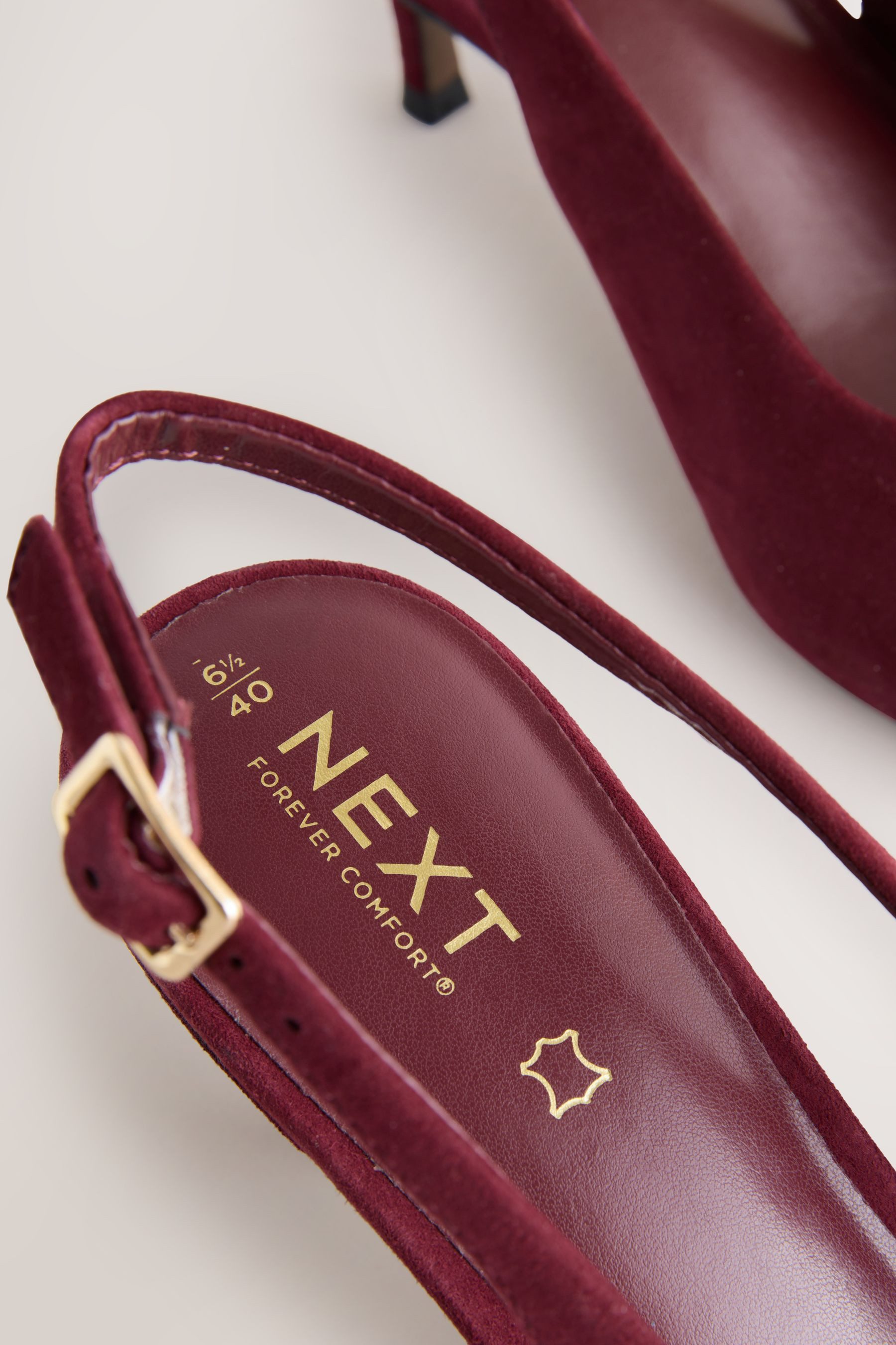 Next Forever Comfort® Leder-Slingbacks mit Cutout Slingsandalette (1-tlg)