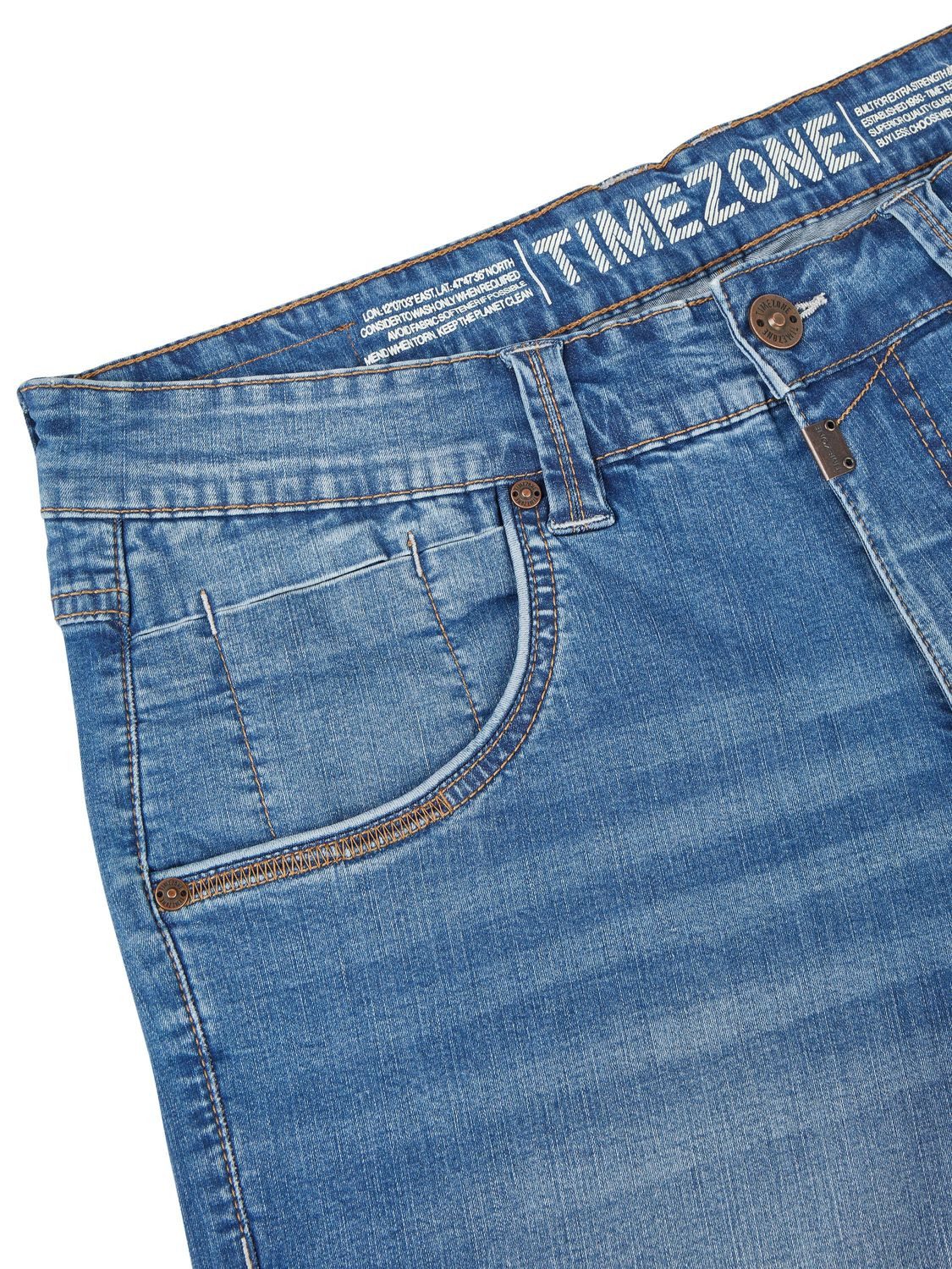TIMEZONE Jeansshorts Herren Shorts StevieTZ Slim Fit Bermudashorts mit Stretch – Bild 3 von 4