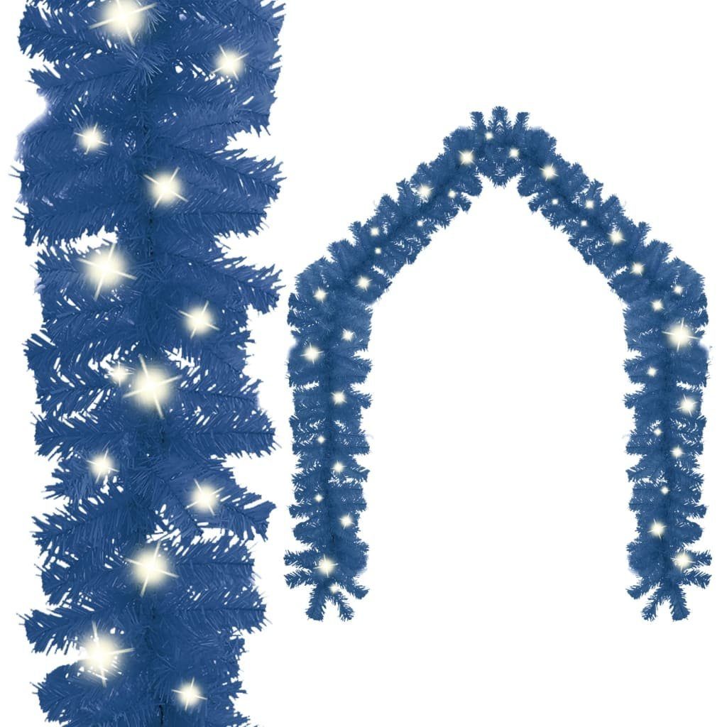 vidaXL Christbaumschmuck Weihnachtsgirlande mit LED 5 m Blau (1-tlg)