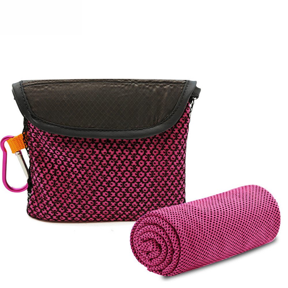 Diwzbyn Sporthandtuch kühlendes Handtuch für Nacken und Gesicht, Eiswickel und Schweißtuch, für Camping, Fitnessstudio,Yoga und Sport, Trainingshandtuch