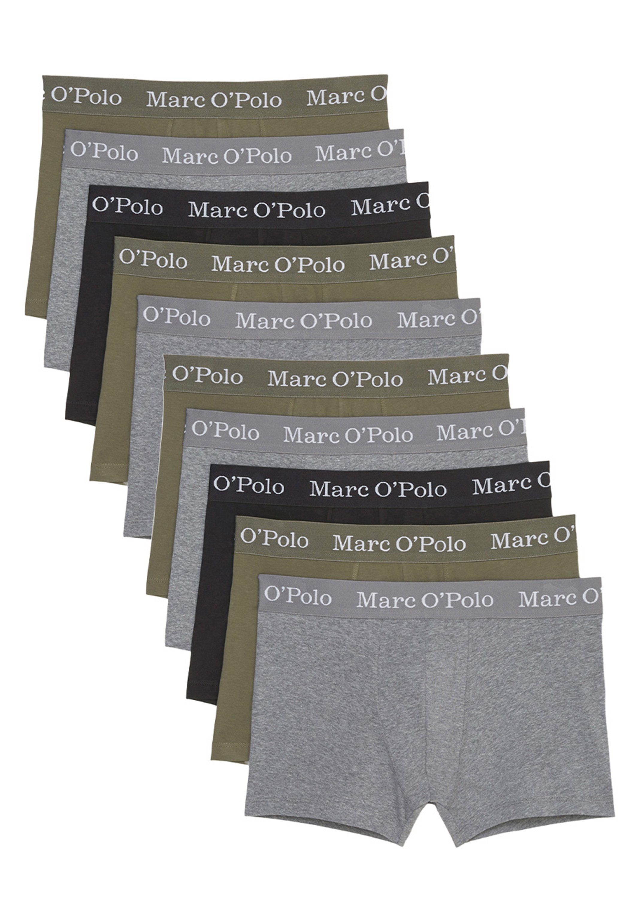 Ohne Pack Boxer Pant 10er Baumwolle (Spar-Set, / Retro Organic Eingriff - 10-St) Cotton Elements - - Retro O'Polo Marc Short