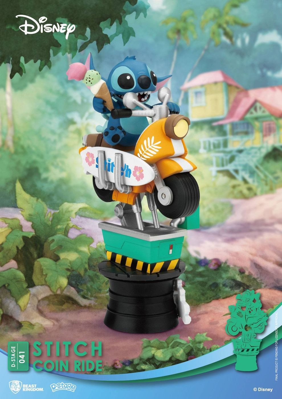 Beast Kingdom Toys Merchandise-Figur Disney D-Stage PVC Diorama Stitch Coin Ride 16 cm