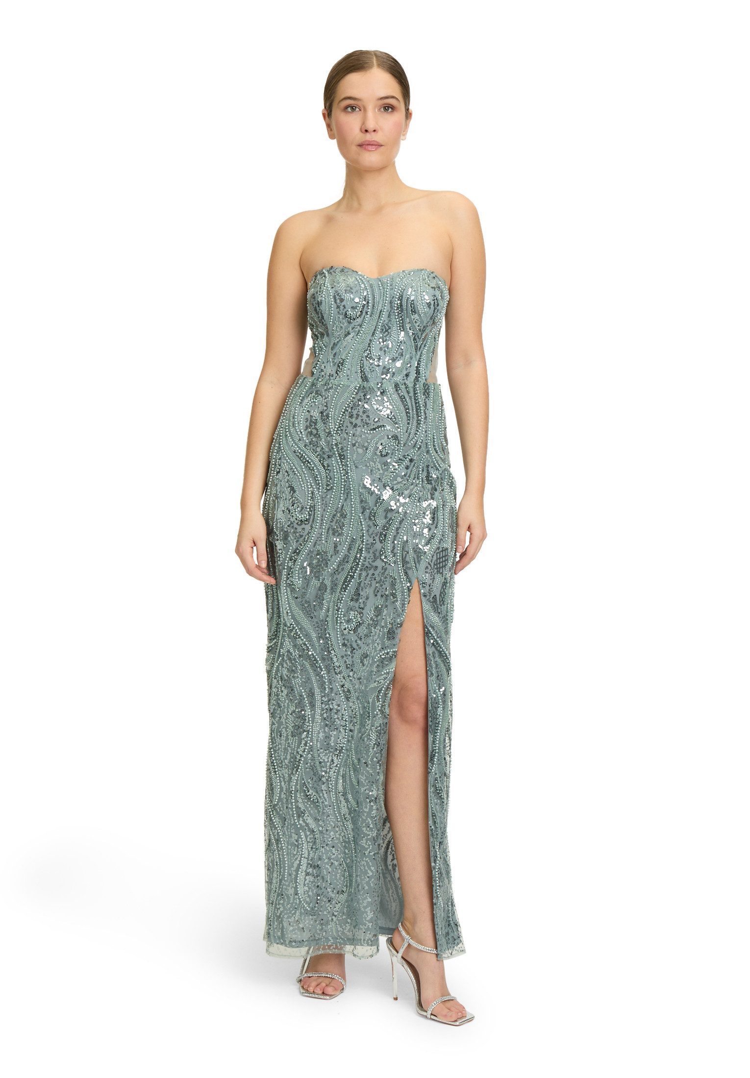 Vera Mont Abendkleid "Vera Mont Damen Abendkleid mit Placement", Spitze günstig online kaufen