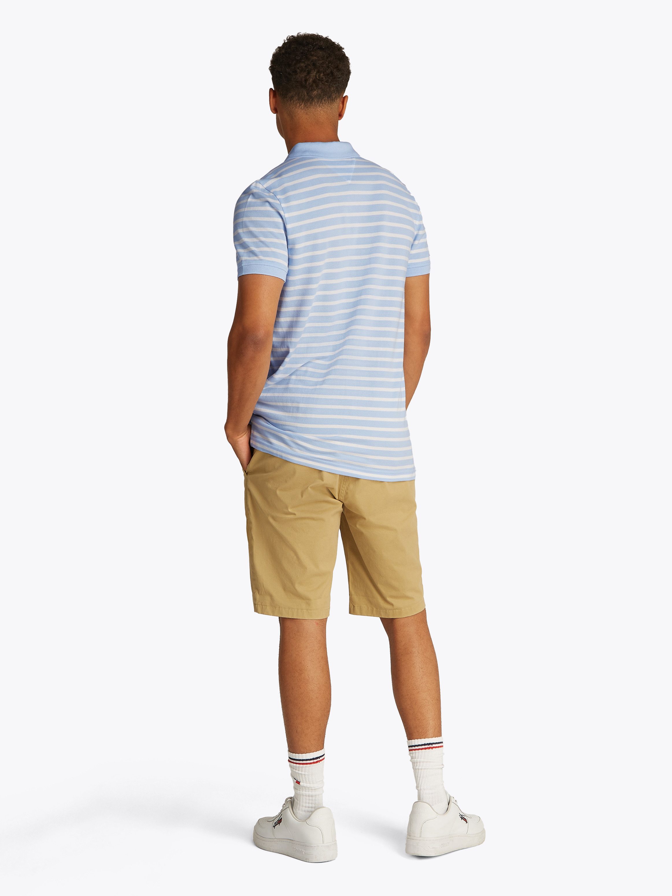 Tommy Jeans Poloshirt TJM SLIM PLACKET POLO EXT modisch geringelt