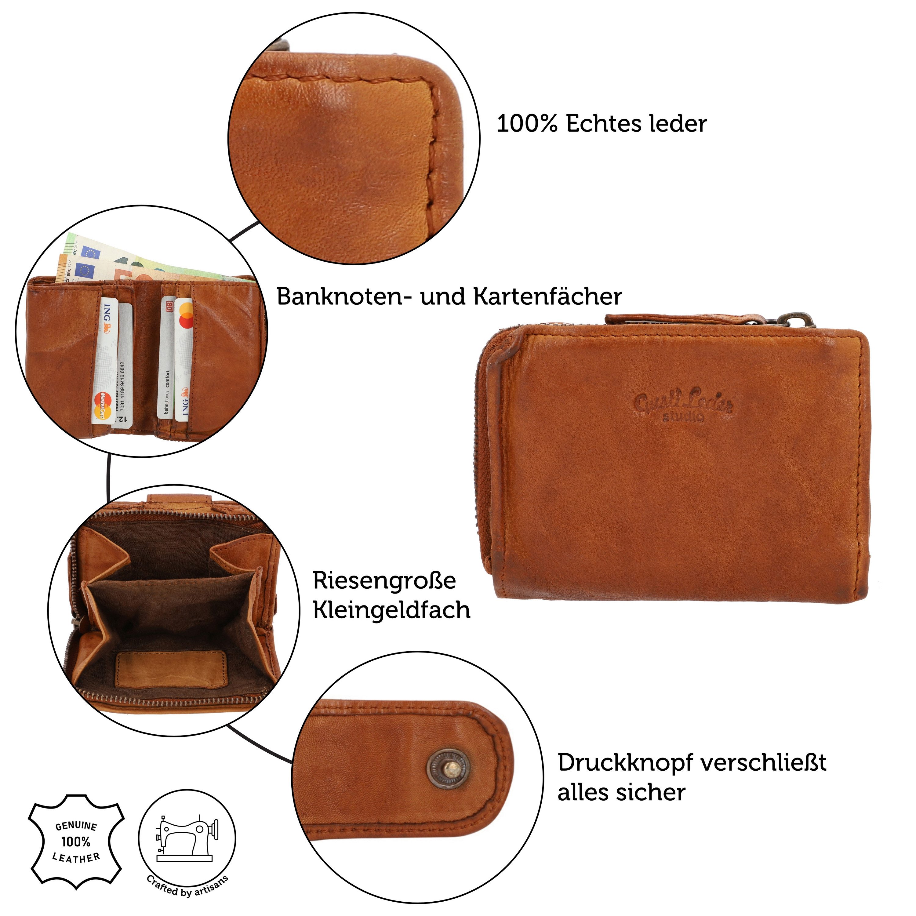 Gusti Leder Geldbörse Gusti Leder woman wallet Avni (1-tlg)