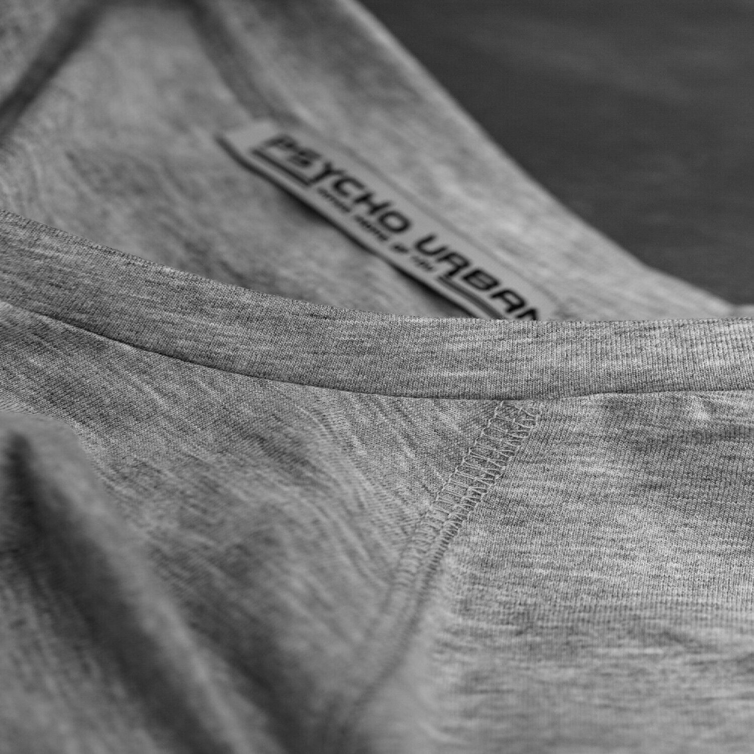 Psycho Urban Print-Shirt (Set) Basic Fitness T-Shirt im Doppelpack