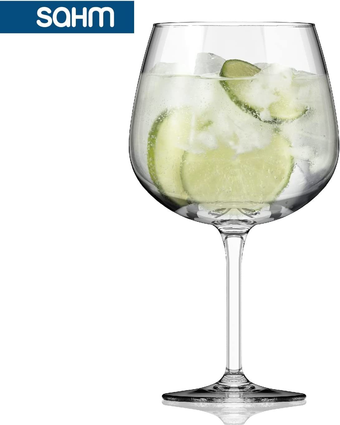 SAHM Cocktailglas Sahm Bauchiges Gin Gläser Set (6 STK) - Große Ballon Gläser, 6-tlg., Edles Glas, 100% recyclebar. – Bild 2 von 5