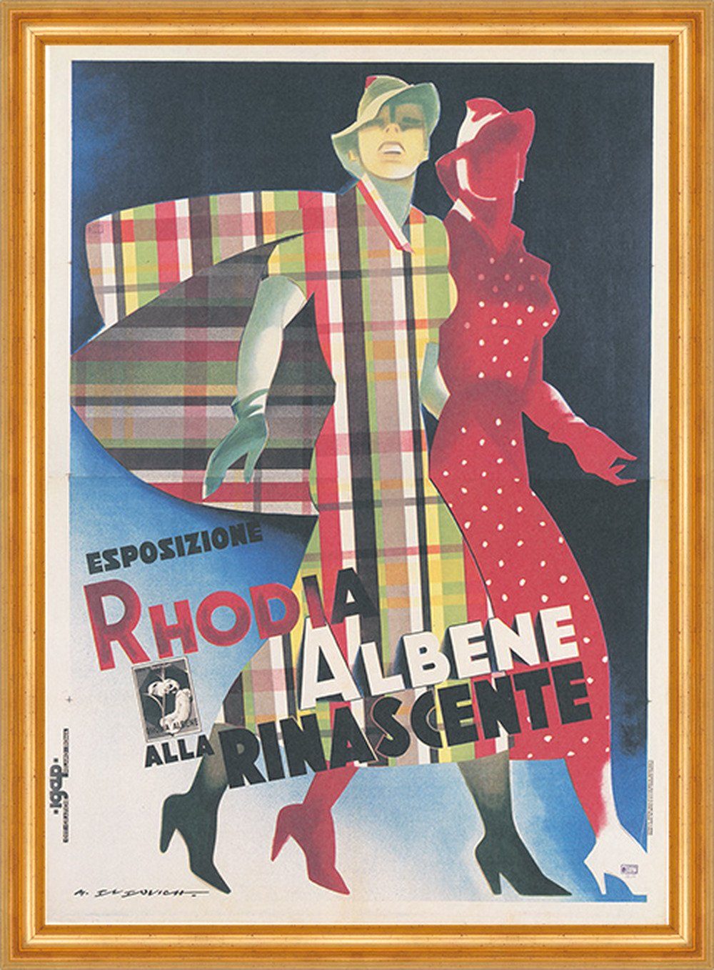 Kunstdruck Rhodia Albene alla Rinascente Italien Dudovich Kunstdruck Werbung 371
