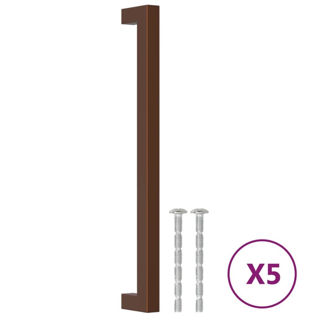 vidaXL Möbelgriff 5 Stück Möbelgriffe 5 Stk Bronzen 224 mm Edelstahl Möbelknopf Schrankg