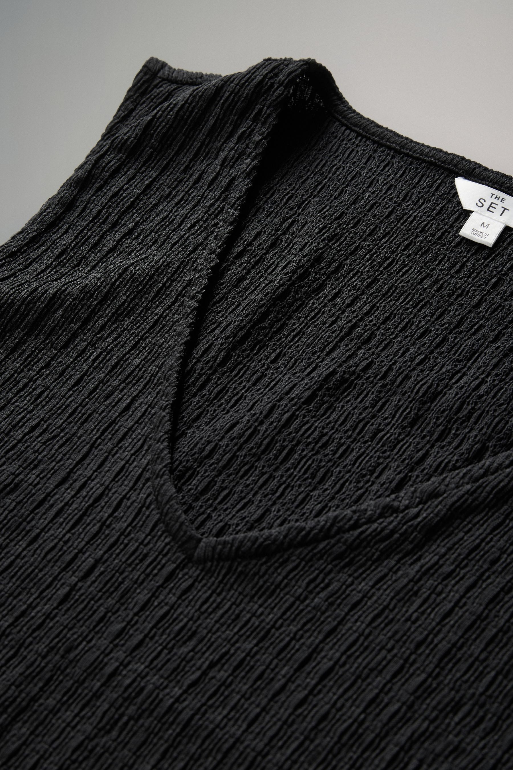 The Set Top & Hose The Set Strukturiertes T-Shirt + Hose im Set (2-tlg)