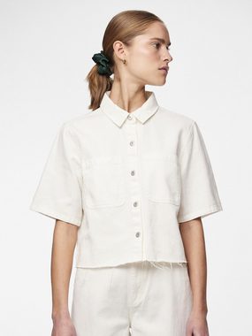 pieces Langarmbluse PCBLUME SS SHIRT SOLID BC