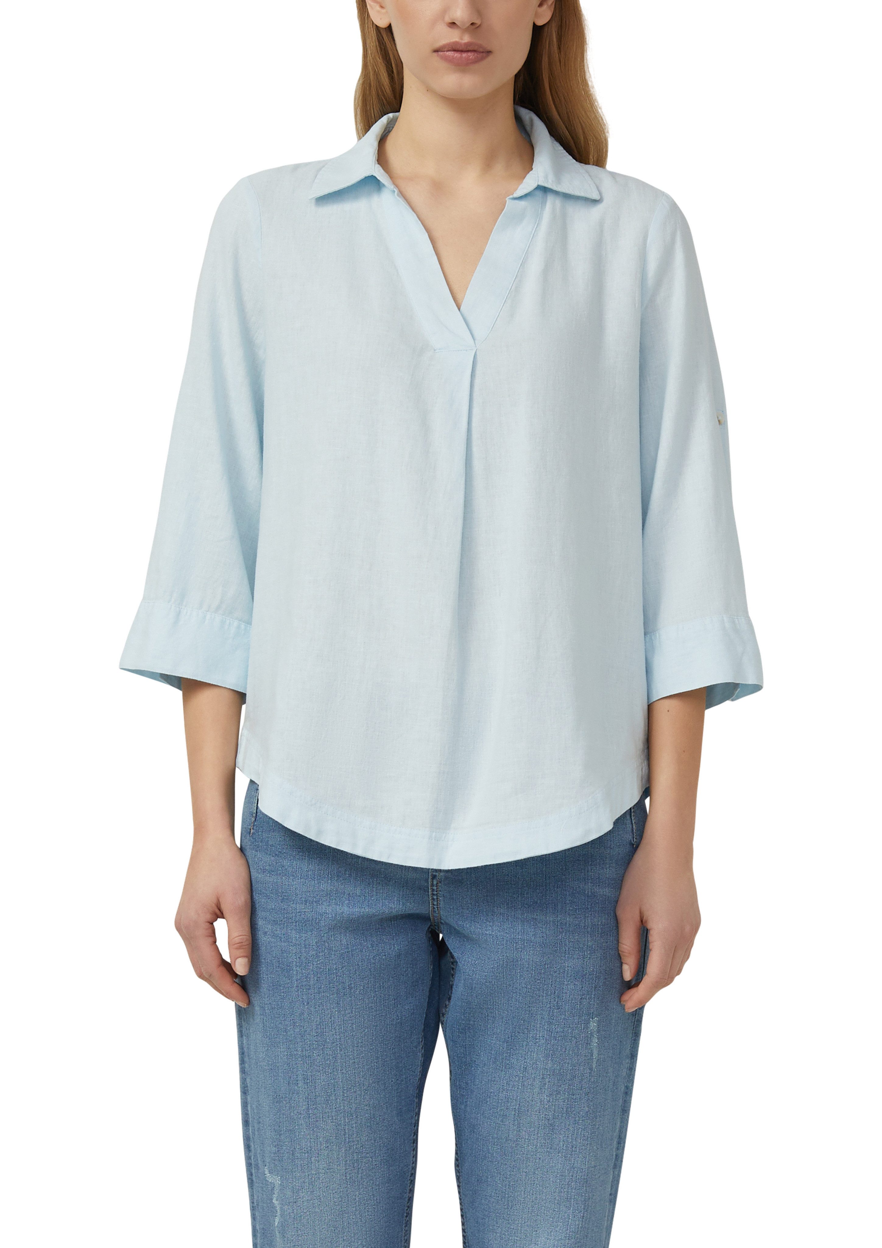 s.Oliver Hemdbluse mit 3/4-Ärmeln