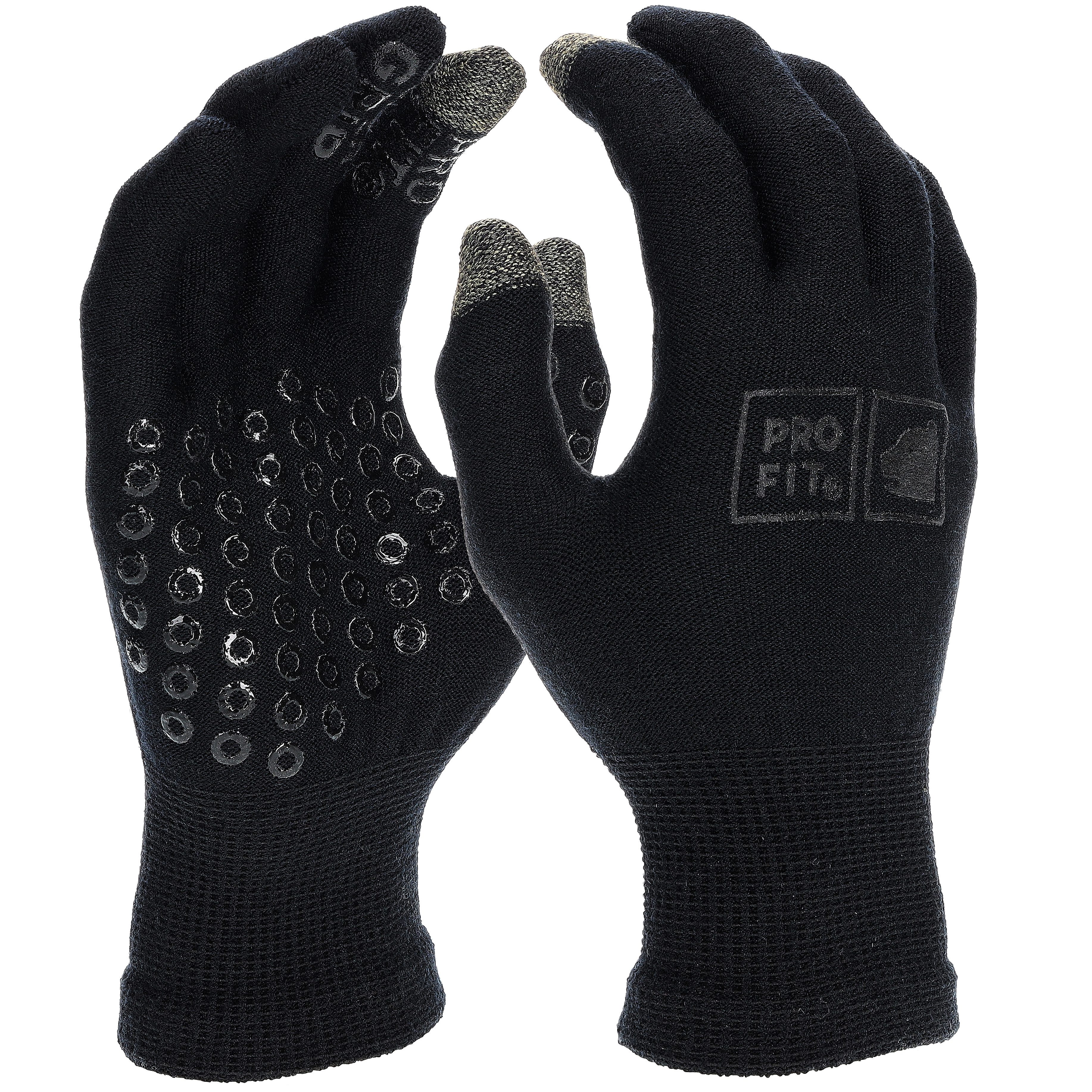 PRO FIT by Fitzner Unterziehhandschuhe, Merino-Wolle Handschuh mit Silikonn günstig online kaufen