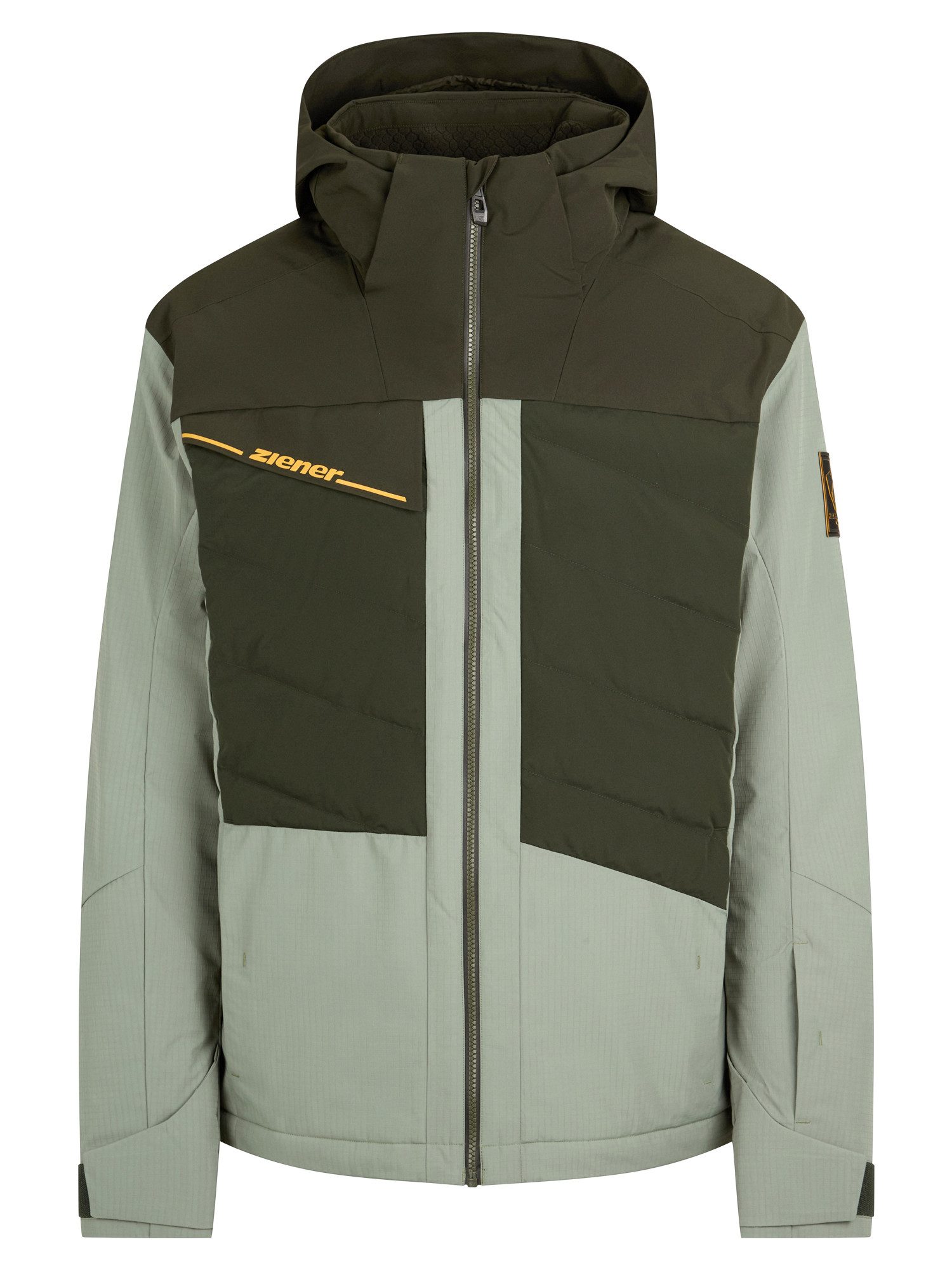 Ziener Skijacke TIDAL-Z AQUASHIELD® HERREN wasserdicht, winddicht, atmungsaktiv, elastisch, Kapuze