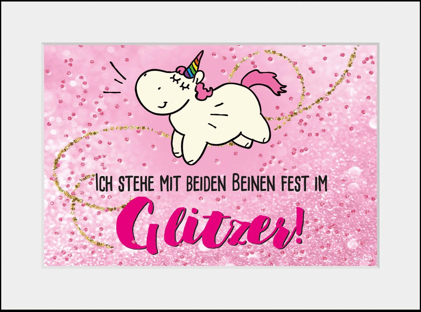 queence Bild Glitzer, Einhorn St) (1