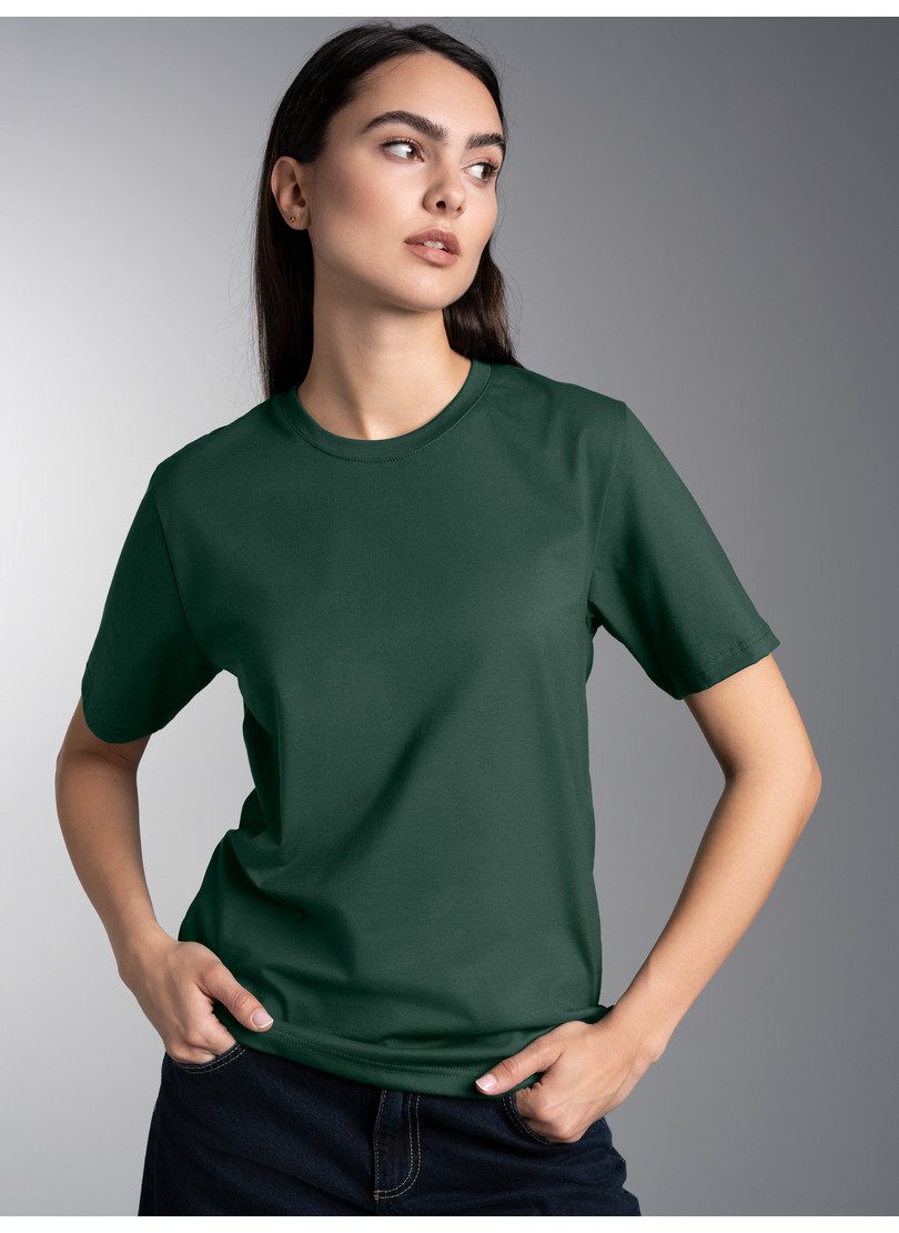Trigema T-Shirt TRIGEMA T-Shirt aus 100% Baumwolle (1-tlg)