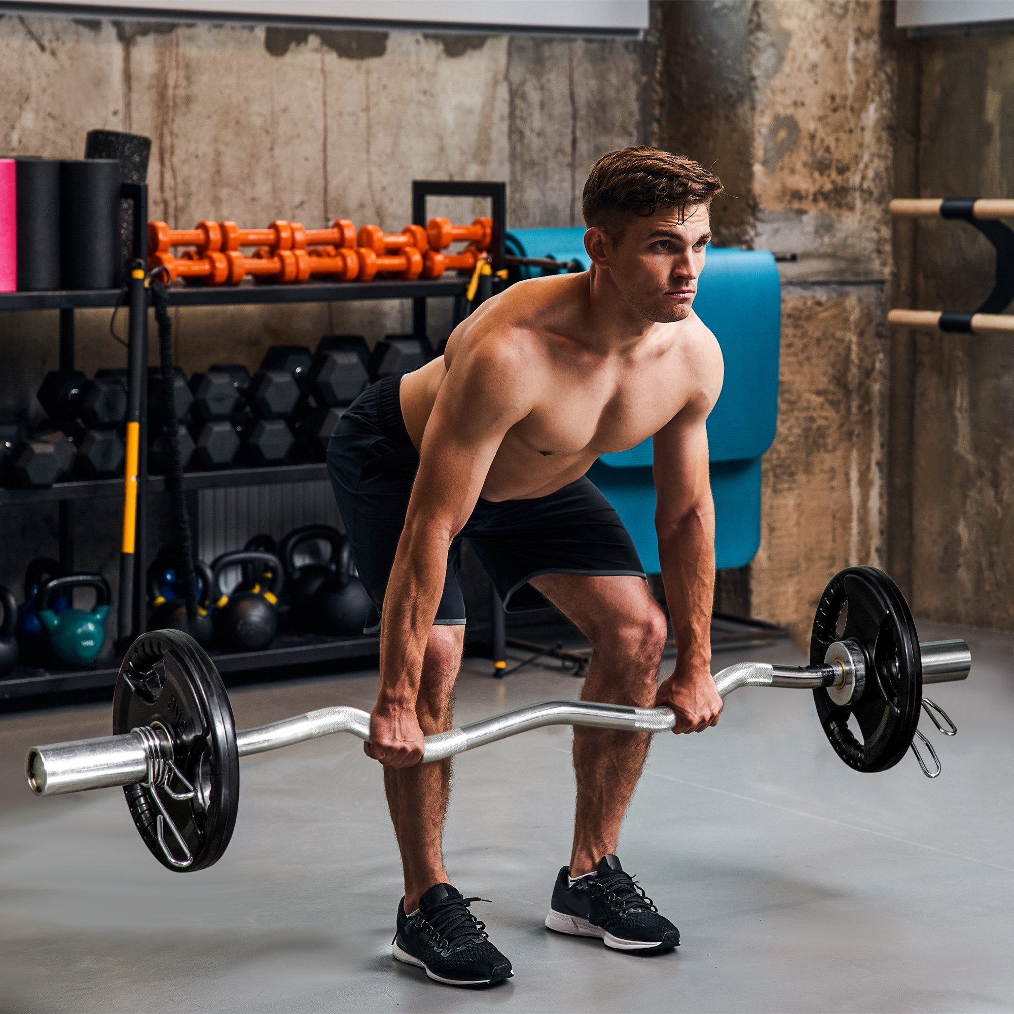 SPORTNOW Hantelscheiben 2er-Set, Tri-Grip 2 x 5 KG gummierte Olympiascheiben, 10 kg, (mit 5 cm Bohrung, drei Griffen, 2-tlg., Gewichtsscheiben), für Gewichtheben, Krafttraining