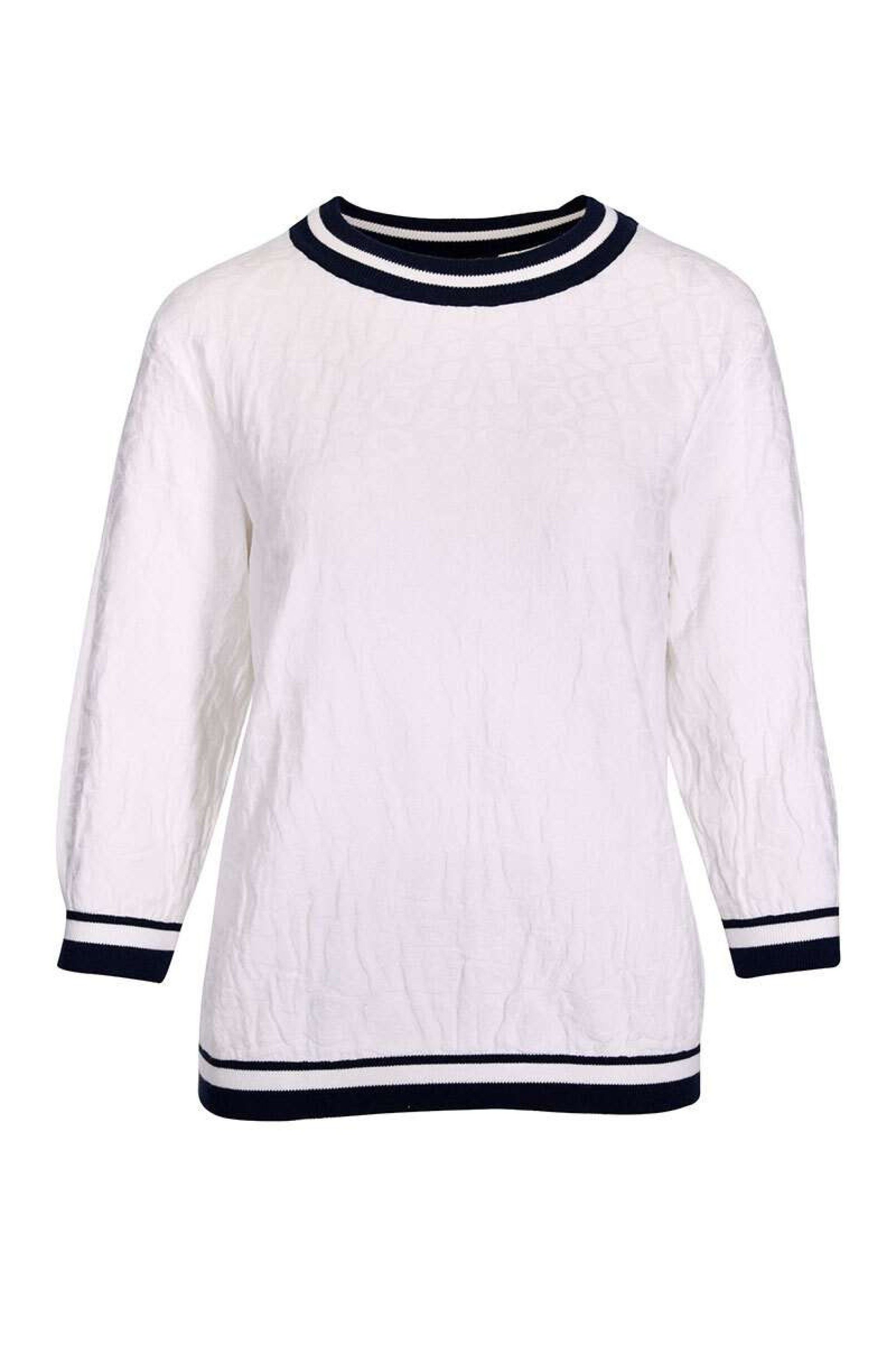 Kenny S. Rundhalspullover 3/4 A. PULLI STRUKTUR
