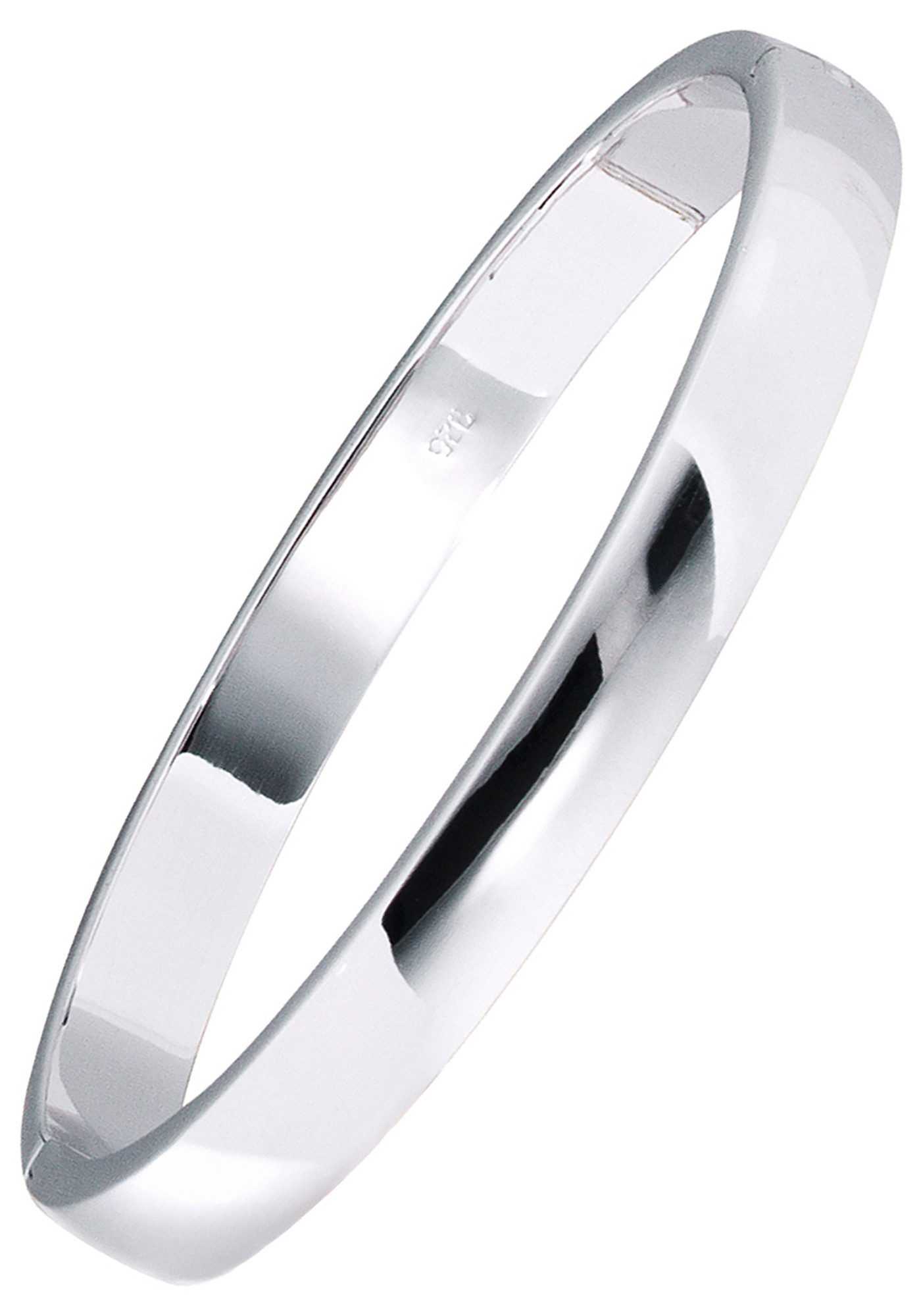 JOBO Armreif Armband oval, 925 Silber rhodiniert 20 cm