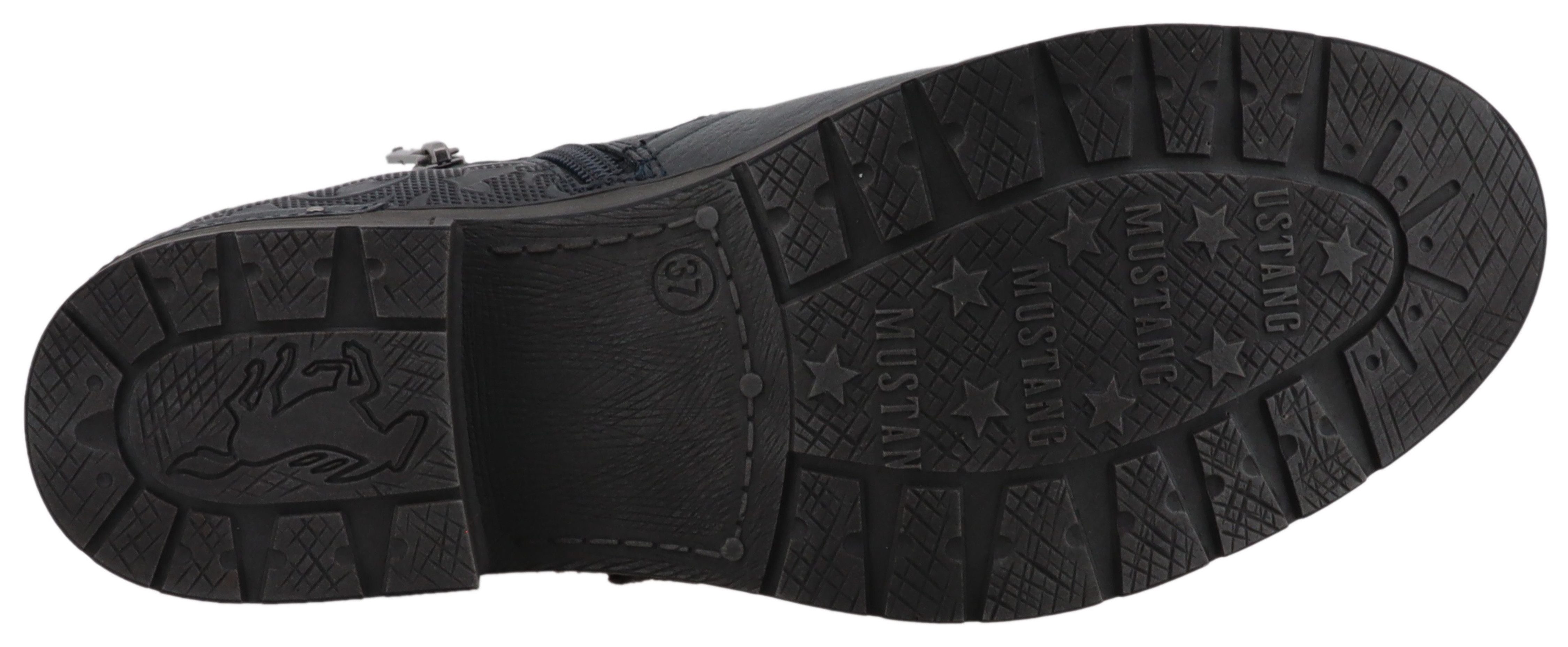 Mustang Shoes Gelja Winterstiefelette Stiefelette, Winterboots mit Anziehlasche