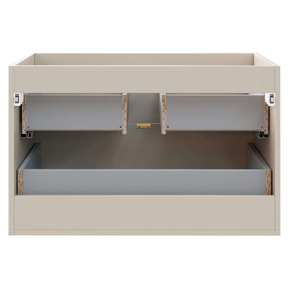 Lomadox DURANGO-56 vanity unit, 80 cm, cashmere, 2 drawers