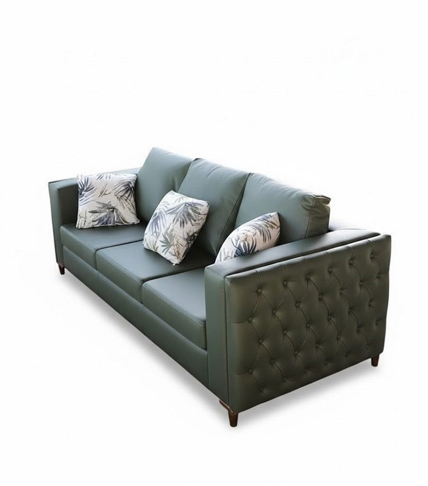 JVmoebel Sofa Klassische grüne Polstercouch mit hochwertiger Verarbeitung, Made in Europa