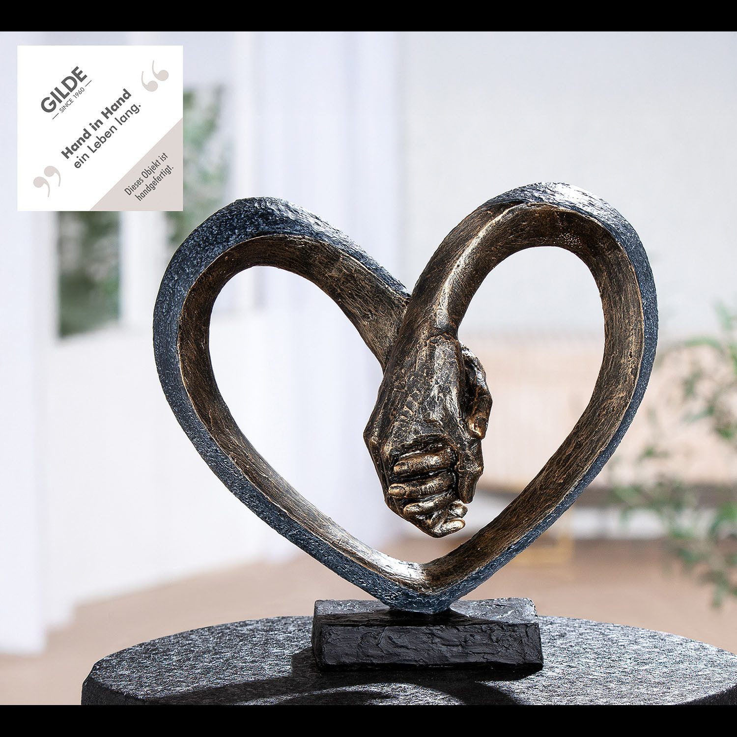 GILDE Skulptur Skulptur Hand in Hand
