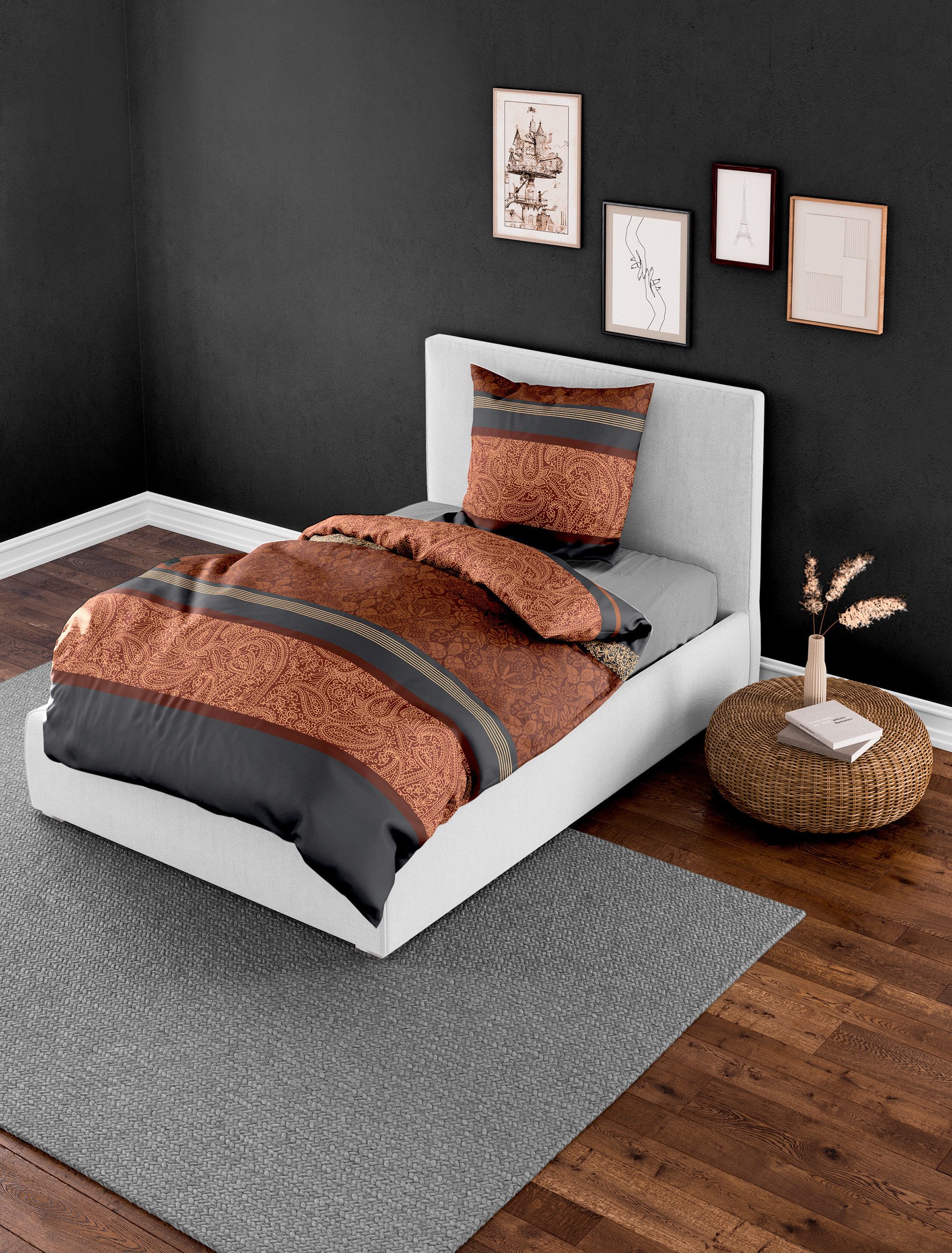 BIERBAUM Bettwäsche 4954, Mako-Satin, 2 teilig, günstig online kaufen