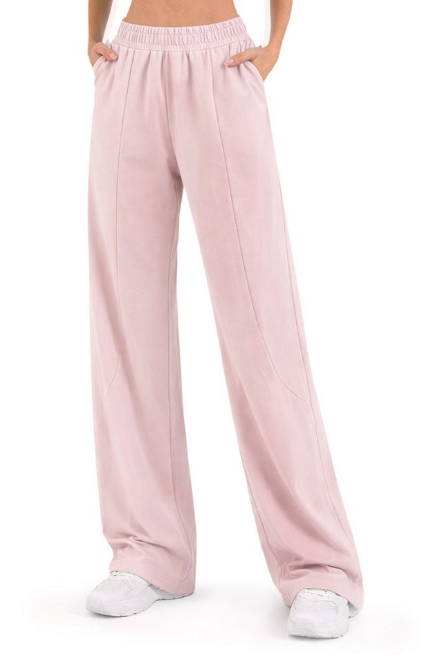 Smilodox Jogginghose Nexa, Wide-Leg Damen, Trainingshose mit High-Waist & Loose Fit, Gym Weites Bein, Weiches Material, Lockerer Sitz, Homewear, Streetwear