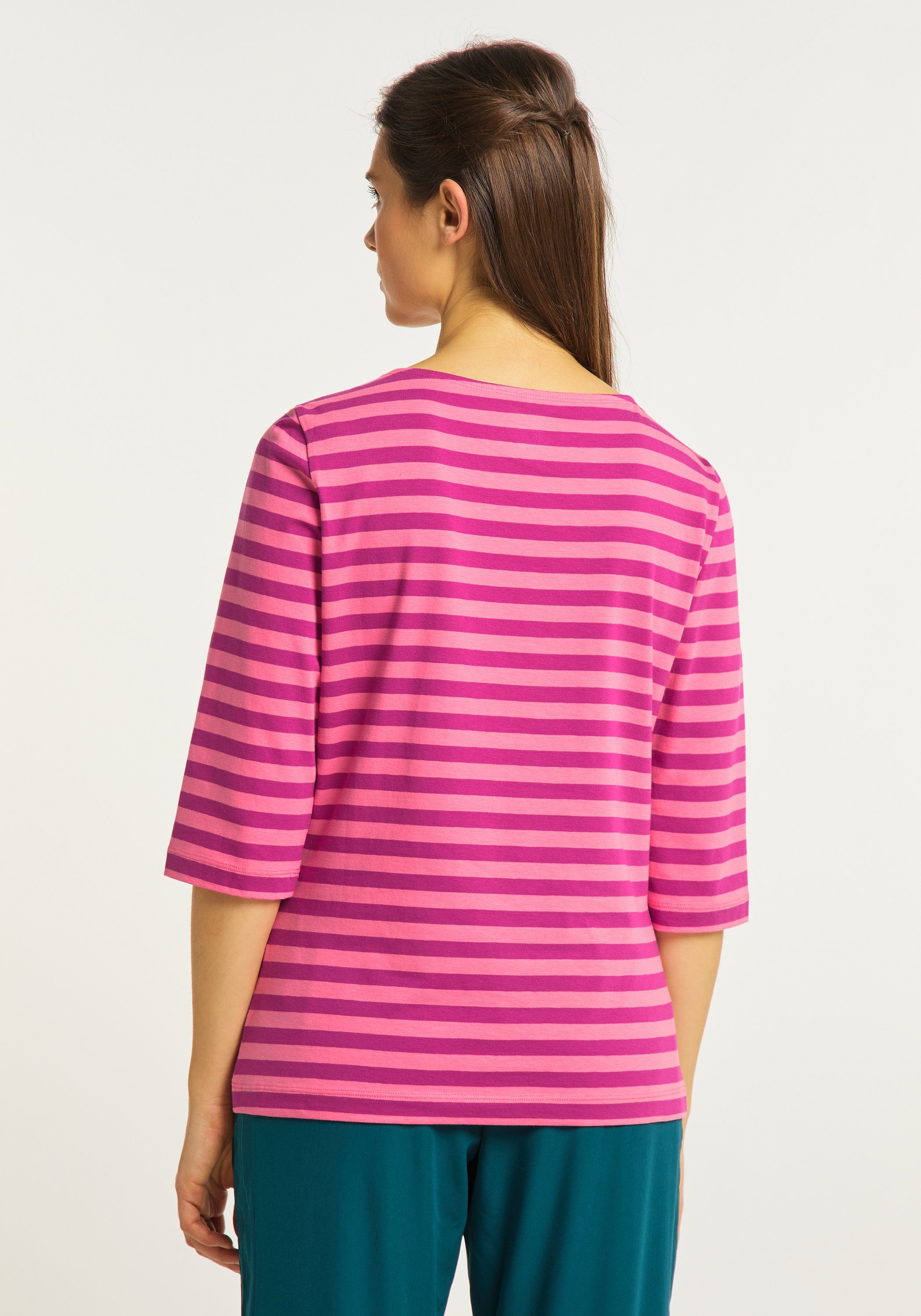Joy Arm-Shirt MALINA 3/4-Arm-Shirt camelia 3/4 Sportswear stripes pink