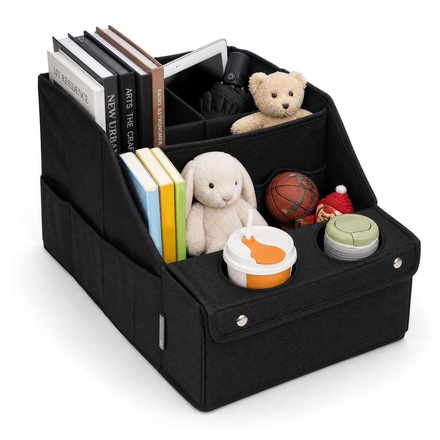 LuxusKollektion Rücksitzorganizer Autositz Organizer mit Fächern & Getränkehaltern