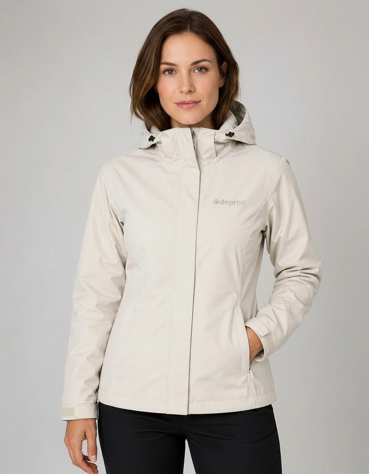 DEPROC Active Funktionsjacke LAVAL II WOMEN Funktionsjacke, Wanderjacke, Regenjacke abnehmbare Kapuze